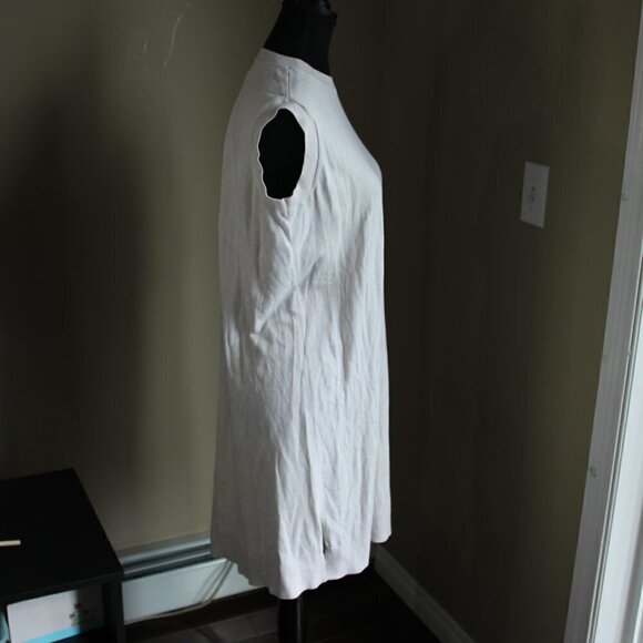 ALL Saints Size Small Shera Dress Cotton Blend Cream - Picture 3 of 7